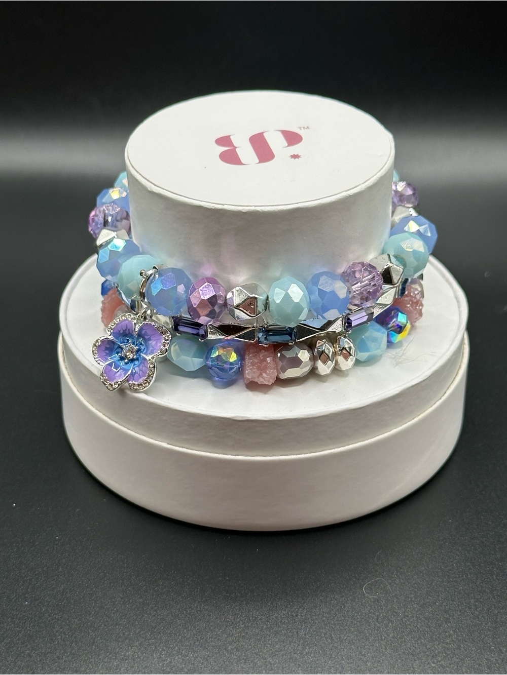 BP 2024 Spring Stacks Violets Are Blue Bracelet Set RBP6939 NWT Silver plating